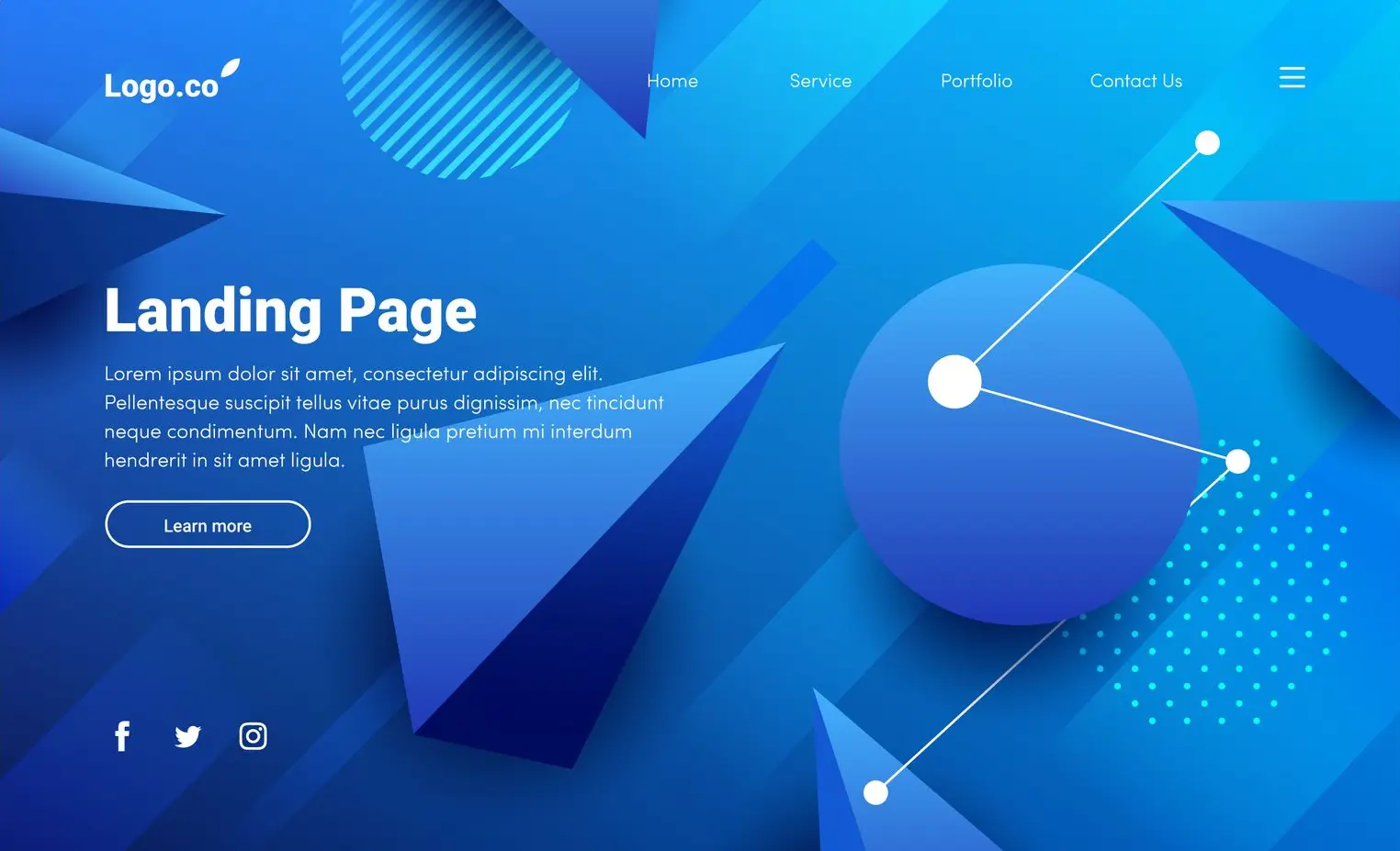 exemple landing page